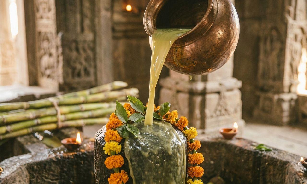 Ganne Ka Ras Abhishek - The Offering Made When the Prayer Is for Lakshmi